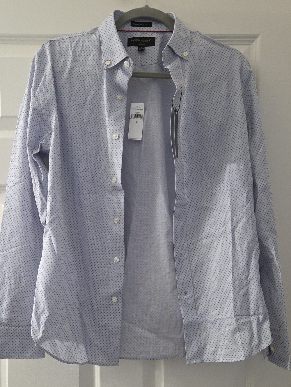 Banana Republic Light Blue Microdot Button-Down Shirt